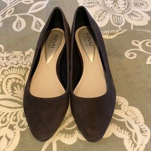 Alfani Step n Flex Brown Suede Slip On Size 5. Like New